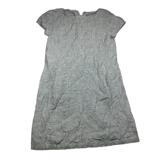 Eileen Fisher Size PP‎ (2P-4P) Hemp & Organic Cotton Stripe Dress Short Sleeves - Picture 1 of 7